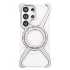 Galaxy S26 Series Minimalist Metal Frame Magnetic Kickstand Case Mobile Case by CoverMeUp - Style 14