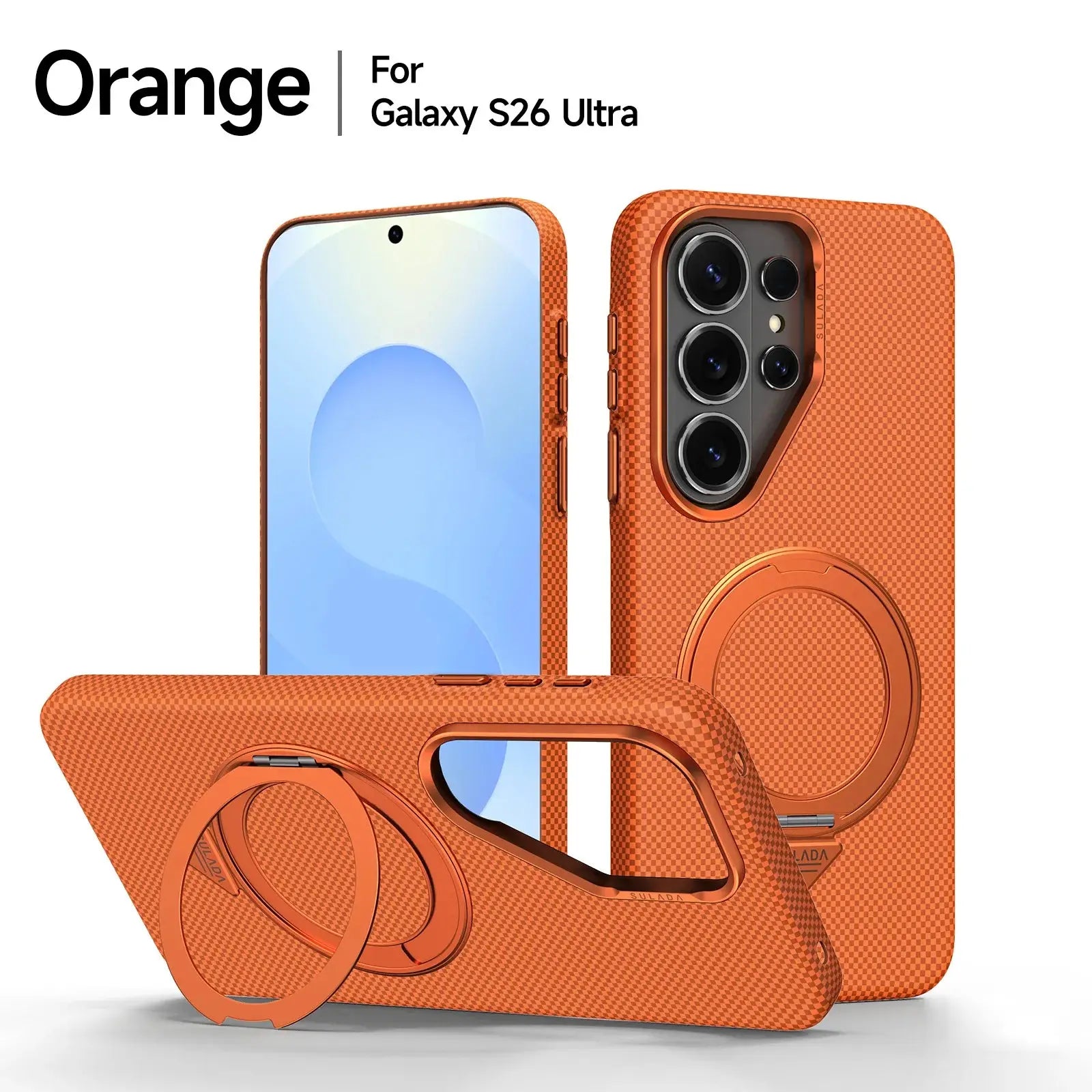 Galaxy S26 Series Titan Flex Stealth Armor Rotating Stand Case