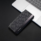 Galaxy Z Fold Series Signature Matrix Code Leather Case Mobile Case by CoverMeUp