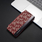 Galaxy Z Fold Series Signature Matrix Code Leather Case Mobile Case by CoverMeUp - Style 4