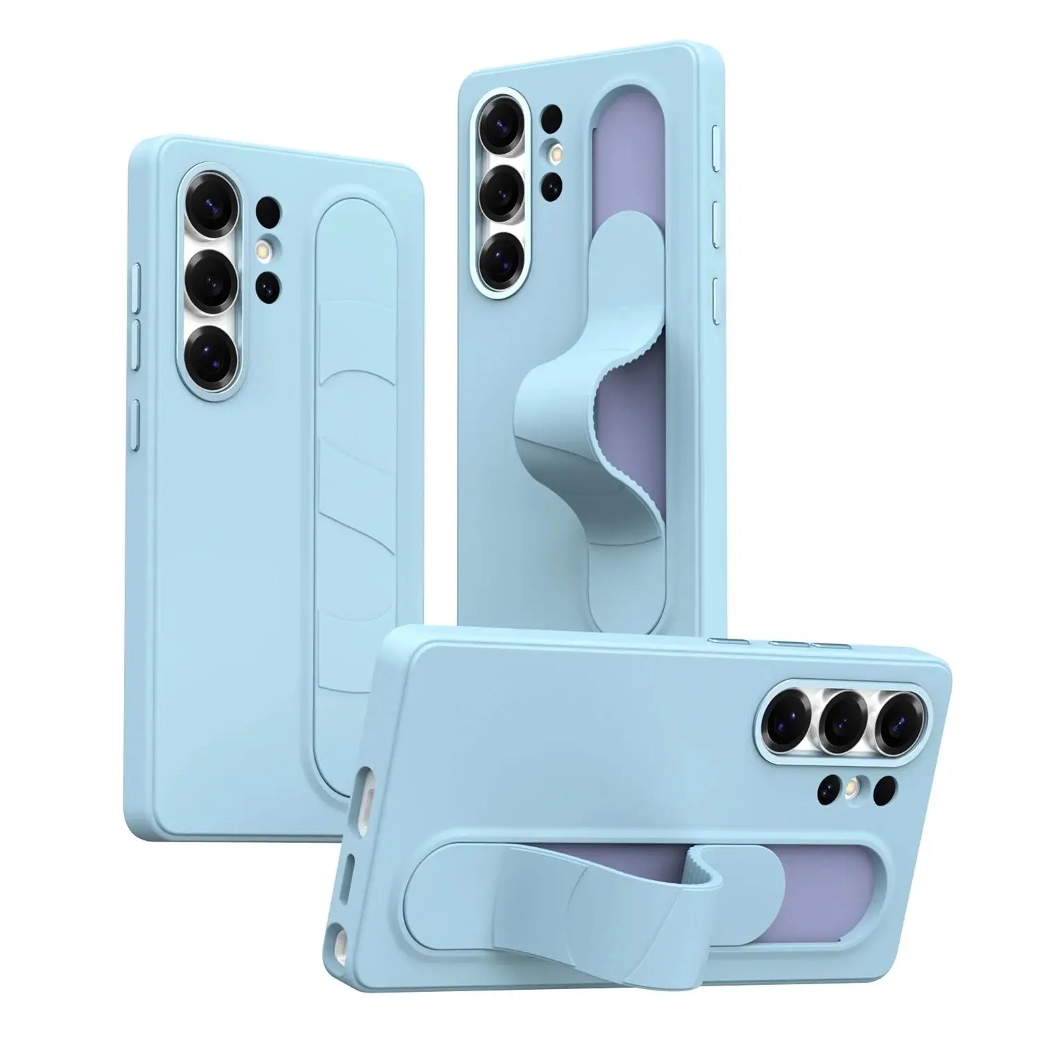 Galaxy S26 Series Standing Wristband Grip Case Mobile Case by CoverMeUp - Style 7