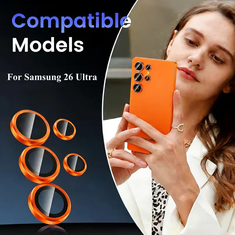 Galaxy S26 Series Ultra Clear Camera Lens Protector Mobile Case by CoverMeUp - Style 10