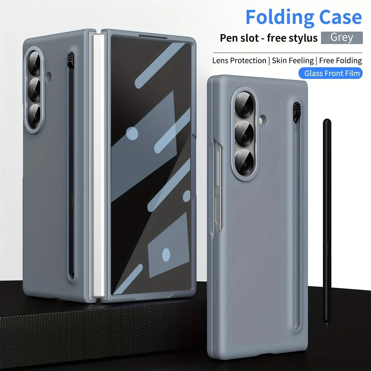 Galaxy Z Fold7 Flexi Shield Slim S-Pen Slot Edition Case Mobile Case by CoverMeUp - Style 5