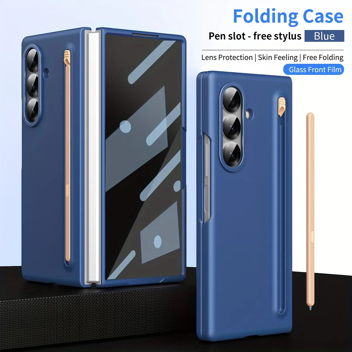 Galaxy Z Fold7 Flexi Shield Slim S-Pen Slot Edition Case Mobile Case by CoverMeUp - Style 4