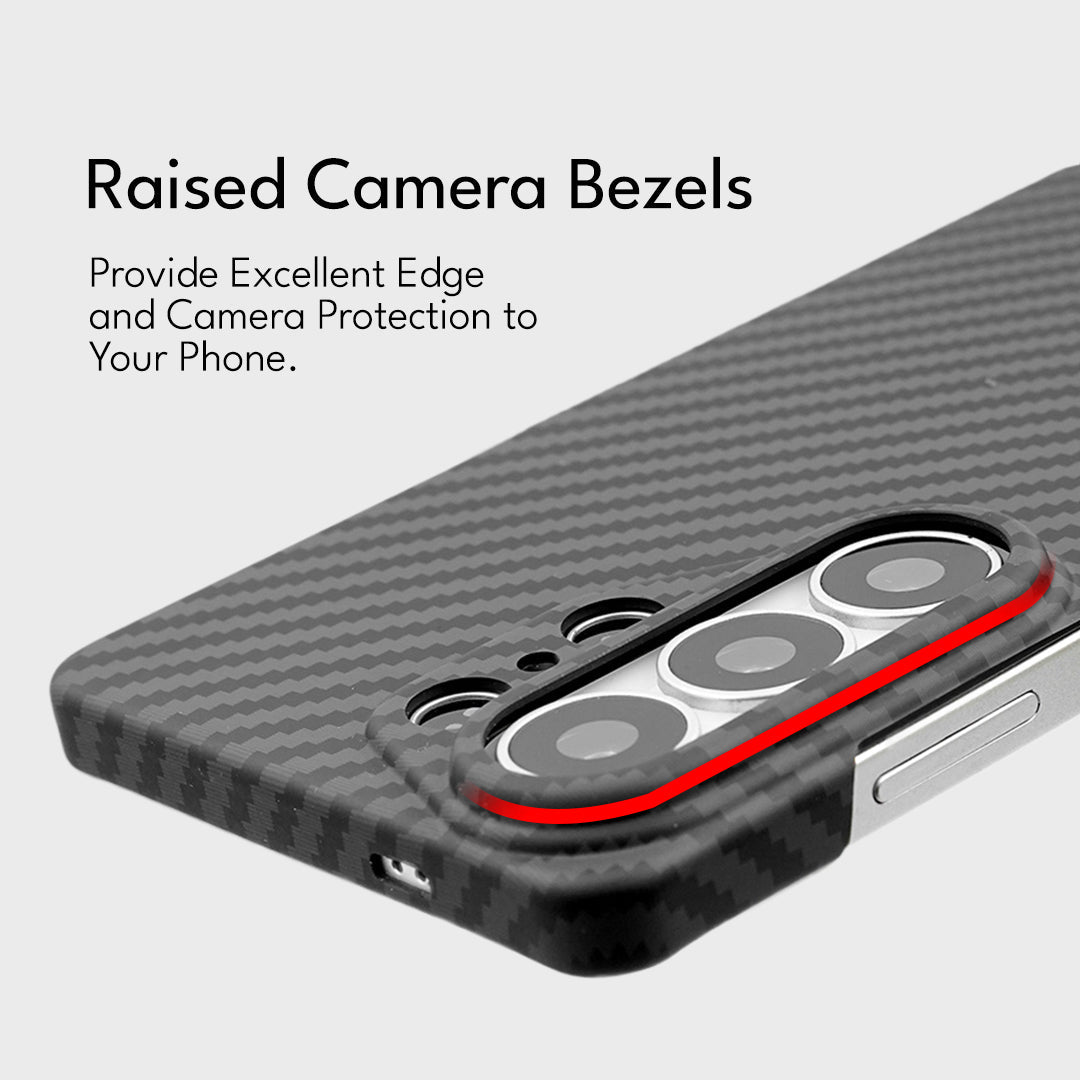 Galaxy S26 Series Carbon Lattice Ember Edge Case Mobile Case by CoverMeUp - Style 3