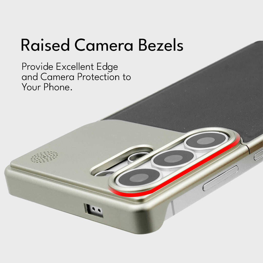 Galaxy S26 Series Aero Flex Premium Metallic Leather Case Mobile Case by CoverMeUp - Style 9