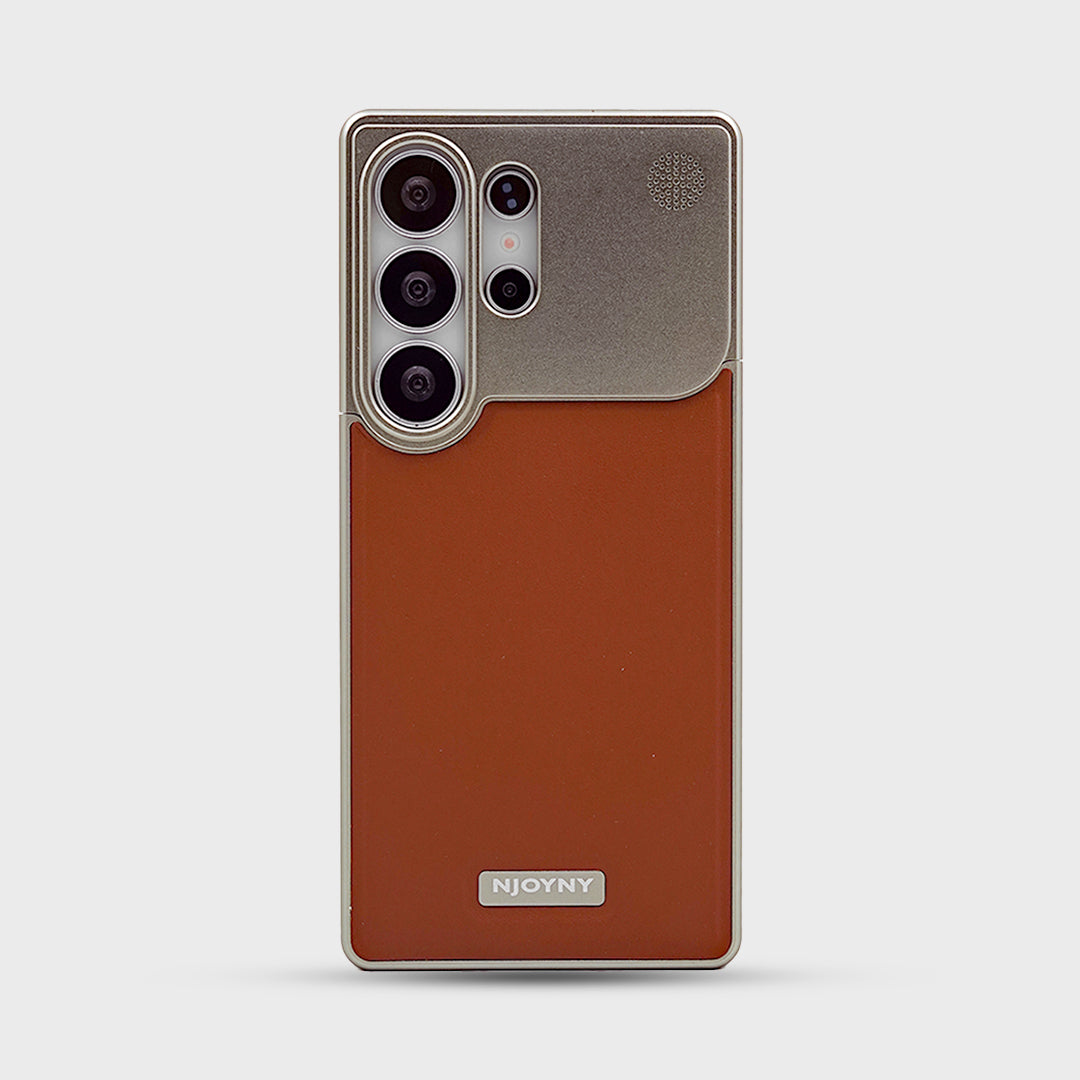 Galaxy S26 Series Aero Flex Premium Metallic Leather Case Mobile Case by CoverMeUp - Style 8