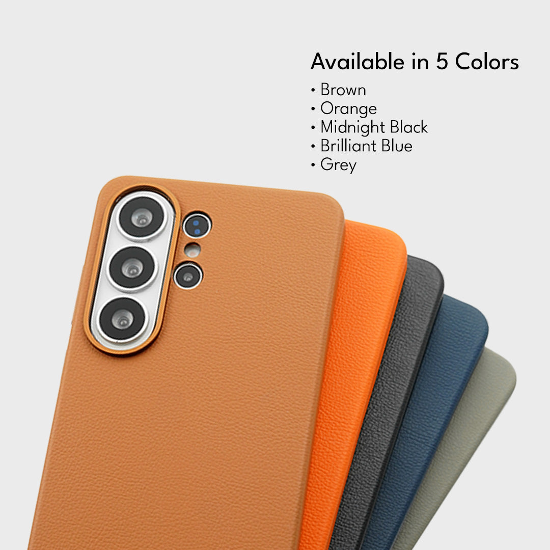 Galaxy S26 Series Bespoke Snap Leather Case Mobile Case by CoverMeUp - Style 14