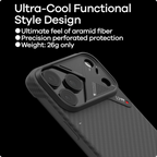 Aulumu A17 Aramid Fiber Case for iPhone 17 Pro Max | Ultra Slim | MagSafe
