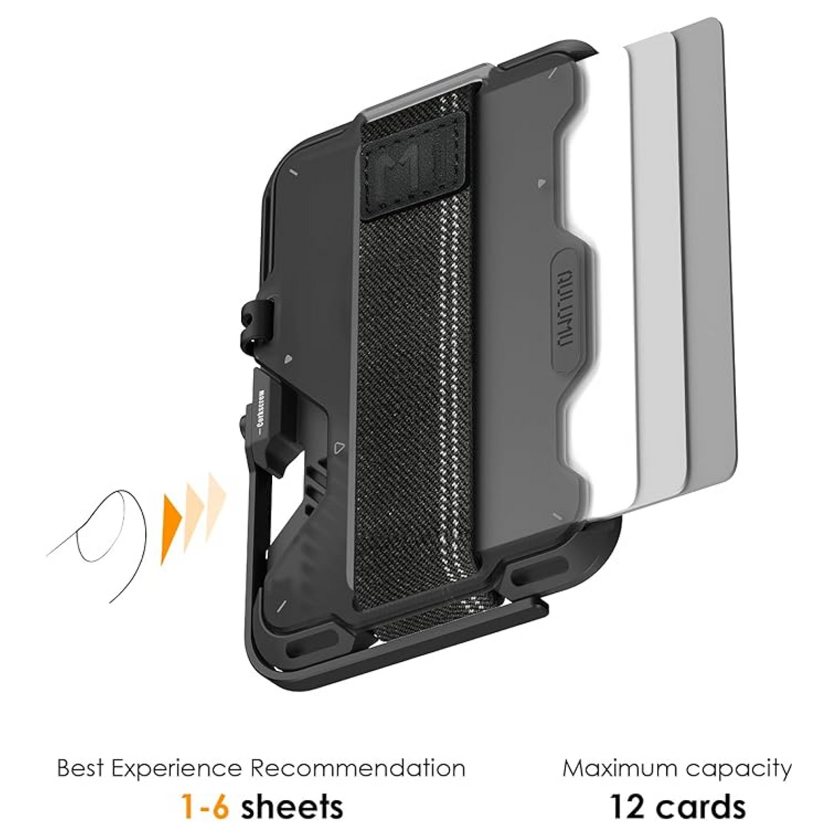 Aulumu G03 Multi-Tool Magnetic Metal Wallet | Frosted Cover | MagSafe