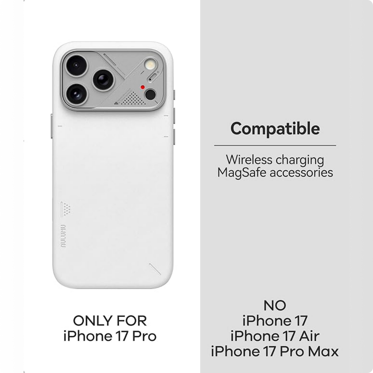 Aulumu A17 Vegan Leather Case for iPhone 17 Pro | MagSafe