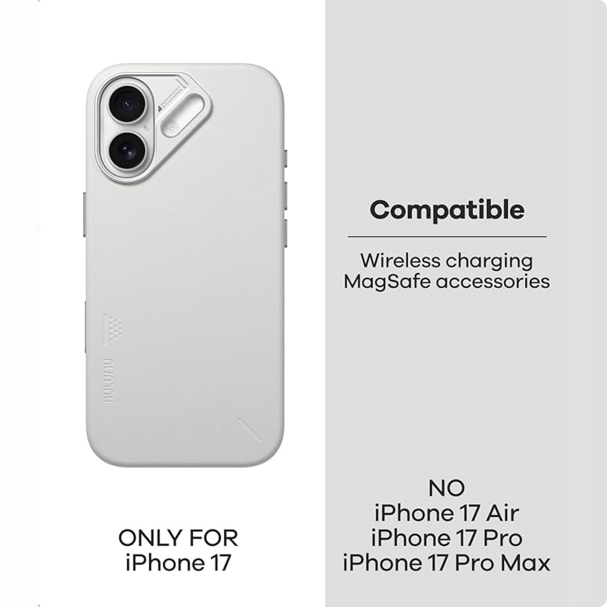 Aulumu A17 Vegan Leather Case for iPhone 17 | MagSafe