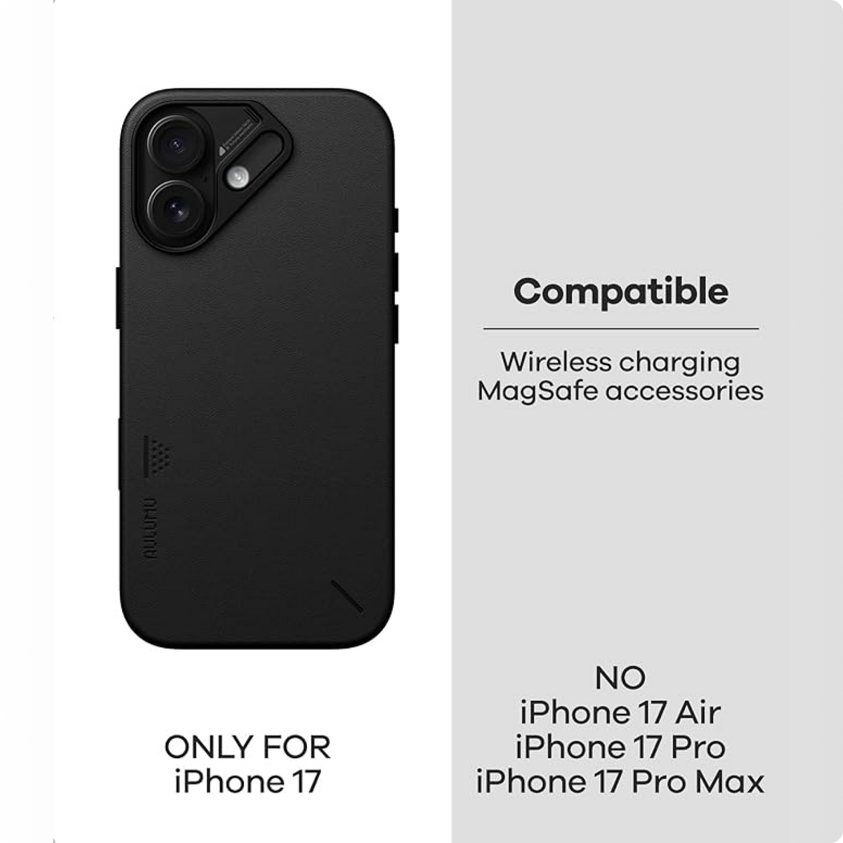 Aulumu A17 Vegan Leather Case for iPhone 17 | MagSafe
