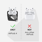 Aulumu A29 Geometric Case for AirPods 4 | Lock & Lanyard