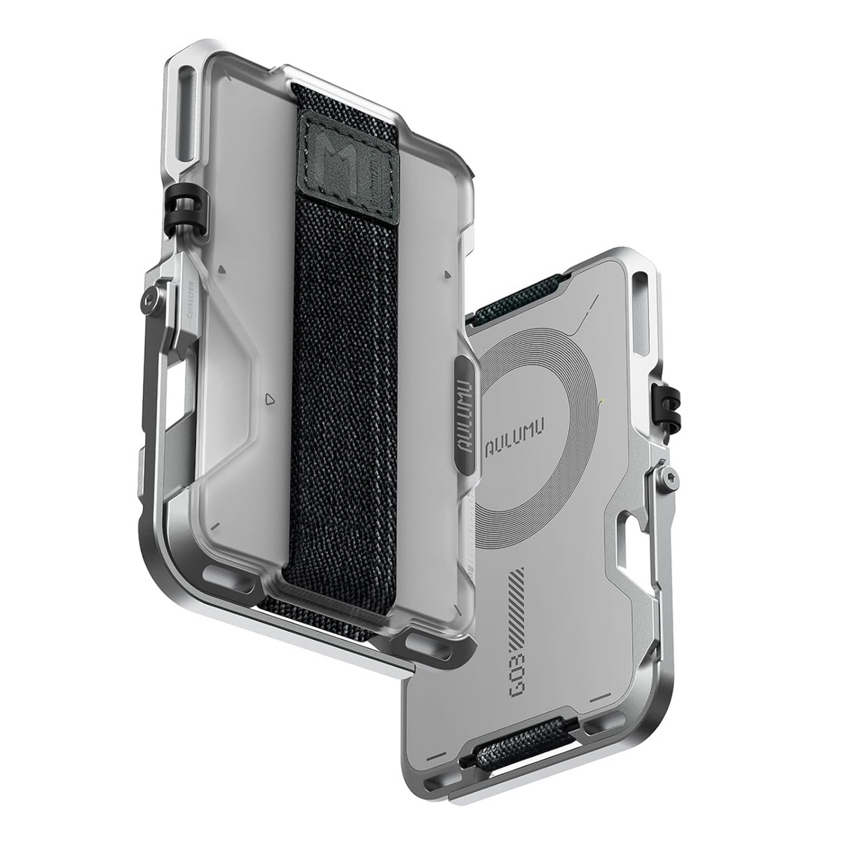 Aulumu G03 Multi-Tool Magnetic Metal Wallet | Frosted Cover | MagSafe