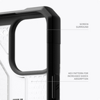 UAG Urban Armor Gear URBAN ARMOR GEAR UAG Case Compatible with iPhone 15 Pro Max Case 6.7" Plasma Ice Rugged Transparent Clear Military Grade Drop Tested Protective Cover