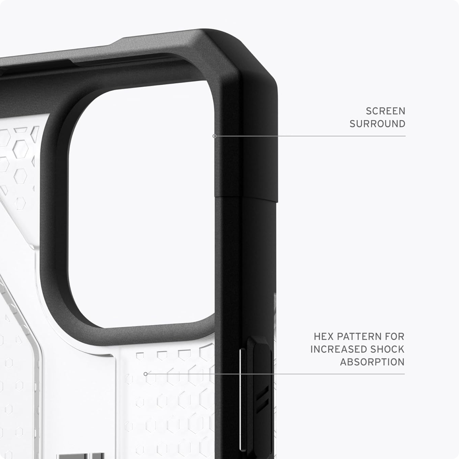 UAG Urban Armor Gear URBAN ARMOR GEAR UAG Case Compatible with iPhone 15 Pro Max Case 6.7" Plasma Ice Rugged Transparent Clear Military Grade Drop Tested Protective Cover