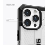 UAG Urban Armor Gear URBAN ARMOR GEAR UAG Case Compatible with iPhone 15 Pro Max Case 6.7" Plasma Ice Rugged Transparent Clear Military Grade Drop Tested Protective Cover
