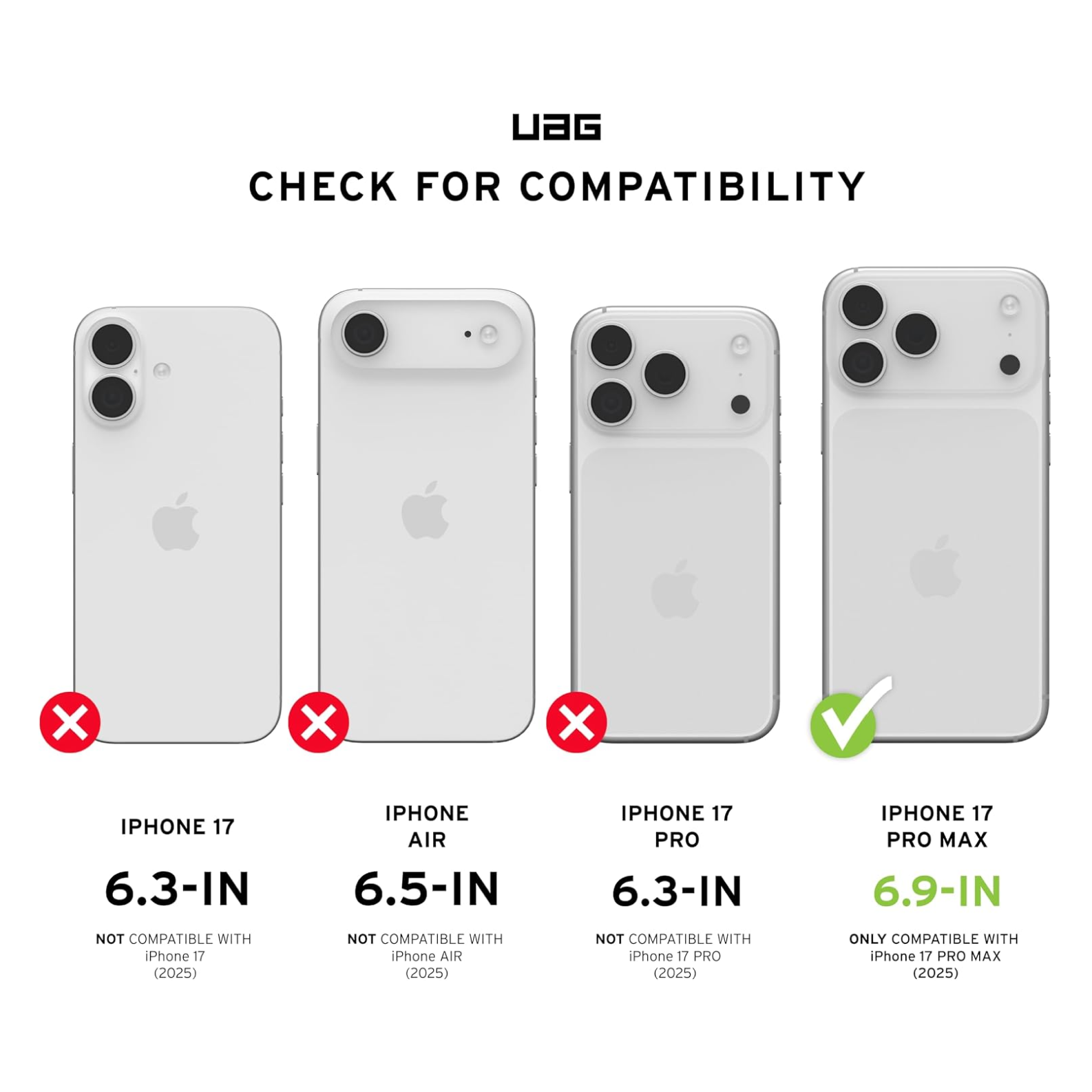 UAG Urban Armor Gear Exclusive Pathfinder Clear iPhone 17 Pro Max Case