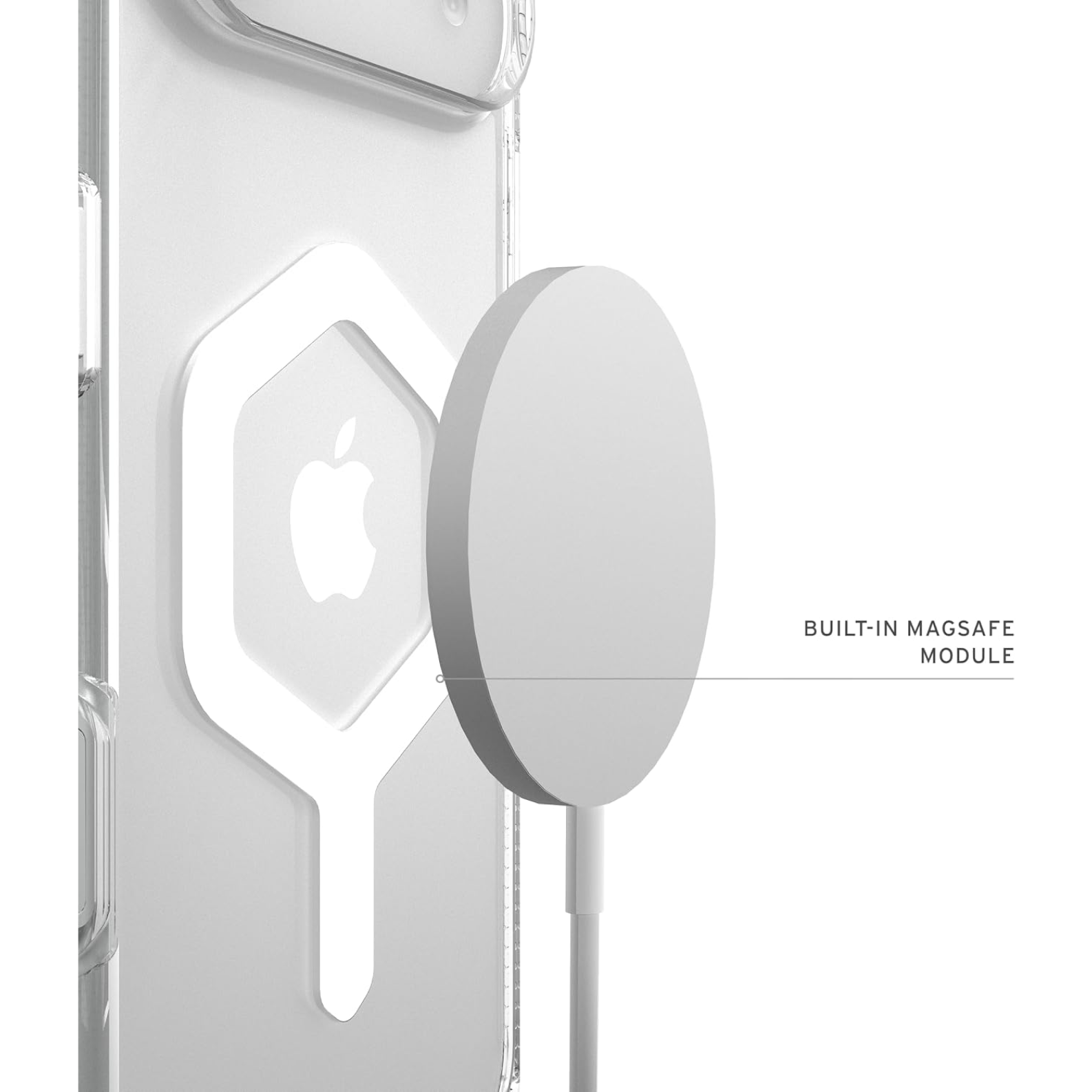 UAG Urban Armor Gear Plyo iPhone Air Case Ice/White