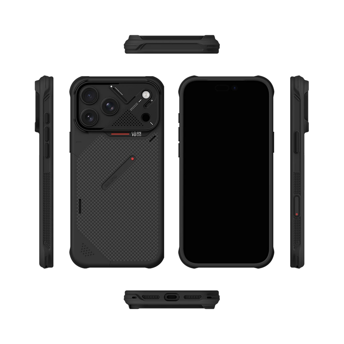 Aulumu A18 Armor Shockproof Aramid Fiber Case for iPhone 18 Pro