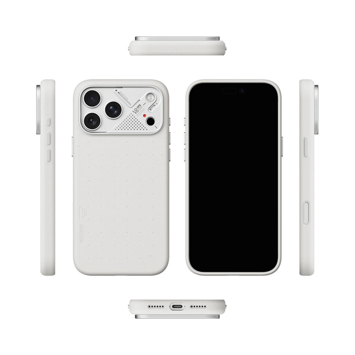 Aulumu A18 Particle Vegan Leather Case for iPhone 18 Pro