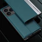 iPhone 17 Series PU Leather Side Window Flip Case