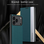 iPhone 17 Series PU Leather Side Window Flip Case