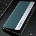 iPhone 17 Series PU Leather Side Window Flip Case