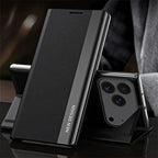 iPhone 17 Series PU Leather Side Window Flip Case