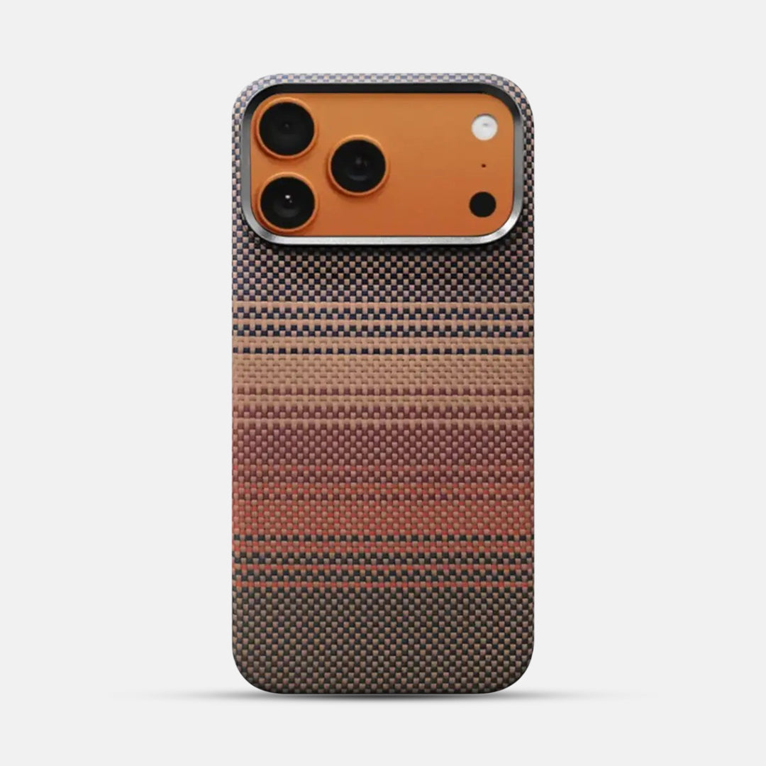 Desert Carbon Saffron Weave Case