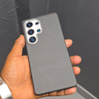Samsung Galaxy S25 Ultra Carbon Pattern Case - Black