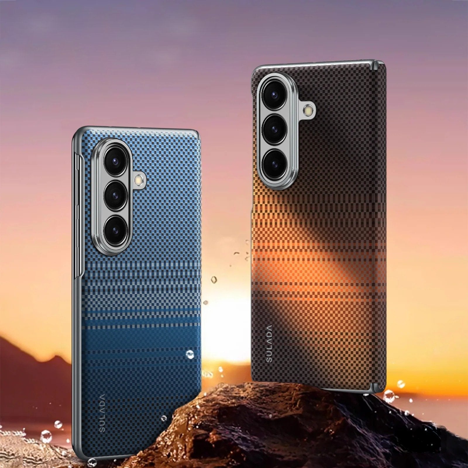 Galaxy Z Fold8 Ultra Sunset Glow Tactile Woven Case