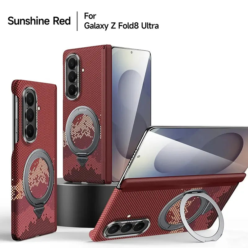 Galaxy Z Fold8 Ultra Carbon Matrix Magnetic Kickstand Case