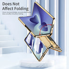 Galaxy Z Fold8 Ultra Elegant Plating Leather Stand Case