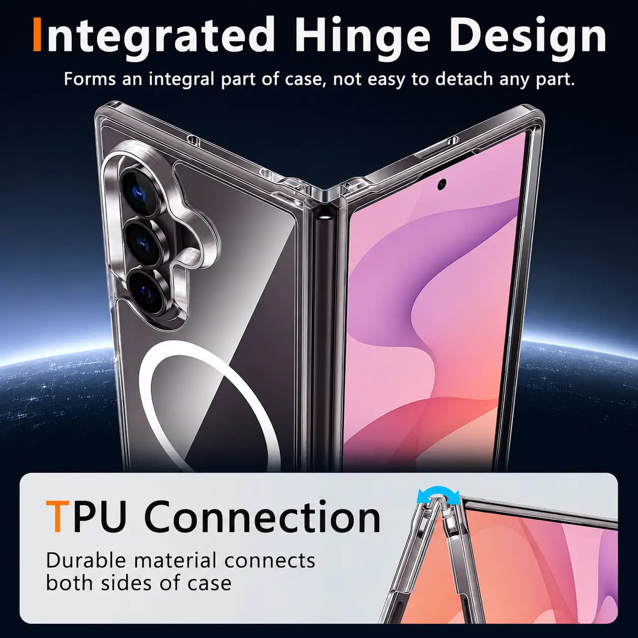 Galaxy Z Fold8 Ultra Crystal Snap Case