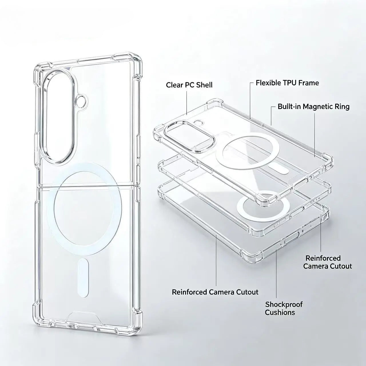 Galaxy Z Fold8 Ultra Crystal Snap Case