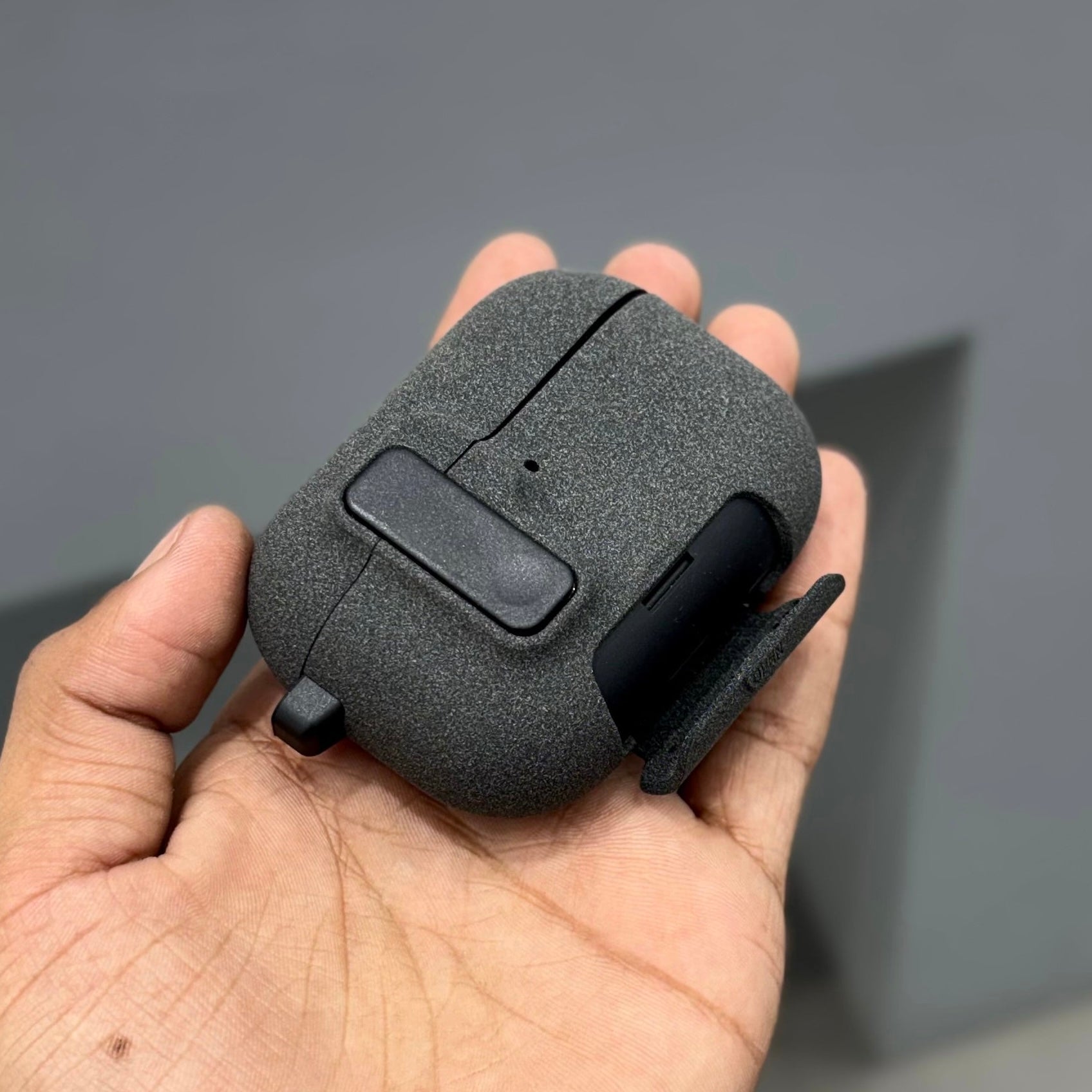 SANORK AIRPODS CASE WITH STAND - GREY ( No. 3447 )