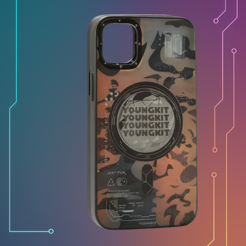 Futuristic Circuit Magnetic and anti-Impact Case compatible with iPhone