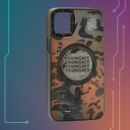Protective Apple iPhone Back Cover - Futuristic Circuit Magnetic and anti-Impact Case compatible with iPhone - Style 17
