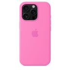 Protective Apple iPhone Back Cover - Logo Silicon Case for iPhone 16 Pro (Peony) - Style 3