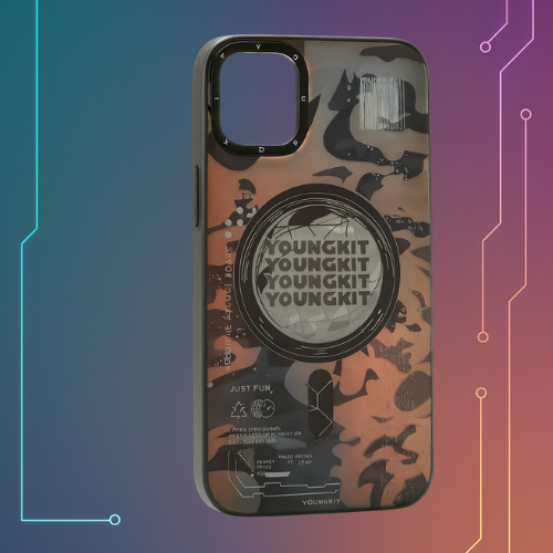 Futuristic Circuit Magnetic and anti-Impact Case compatible with iPhone