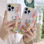Rainbow Smile Bracelet Custom Slim Soft Cases Mobile Case by CoverMeUp - Style 2
