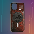 Protective Apple iPhone Back Cover - Futuristic Circuit Magnetic and anti-Impact Case compatible with iPhone - Style 19