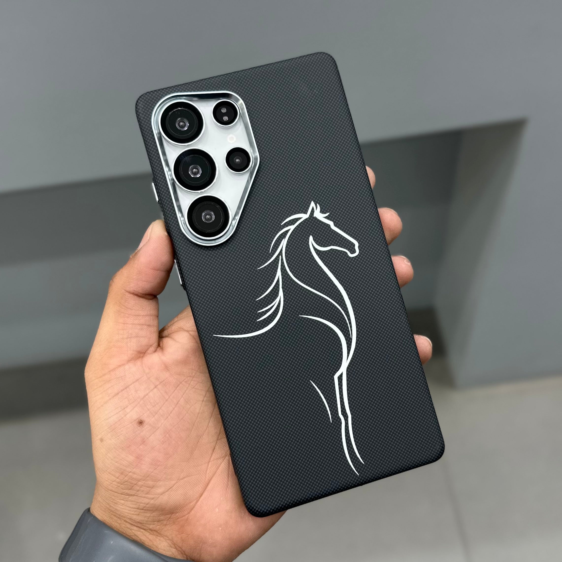 LUXO HORSE P MAGSAFE CASE SAMSUNG - BLACK ( No. 3543 )