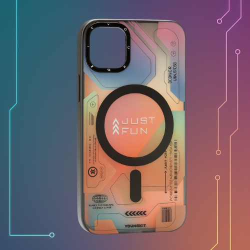 Futuristic Circuit Magnetic and anti-Impact Case compatible with iPhone