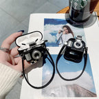 3D Emily In Paris Retro Camera Light Flash Airpod Cases Mobile Case by CoverMeUp - Style 5