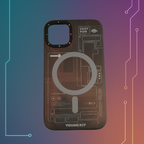 Protective Apple iPhone Back Cover - Futuristic Circuit Magnetic and anti-Impact Case compatible with iPhone - Style 21