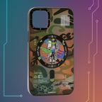 Protective Apple iPhone Back Cover - Futuristic Circuit Magnetic and anti-Impact Case compatible with iPhone - Style 22