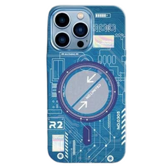 Luminous Circuit Board Night Glue Radium Hard Back Cover Case for Iphone